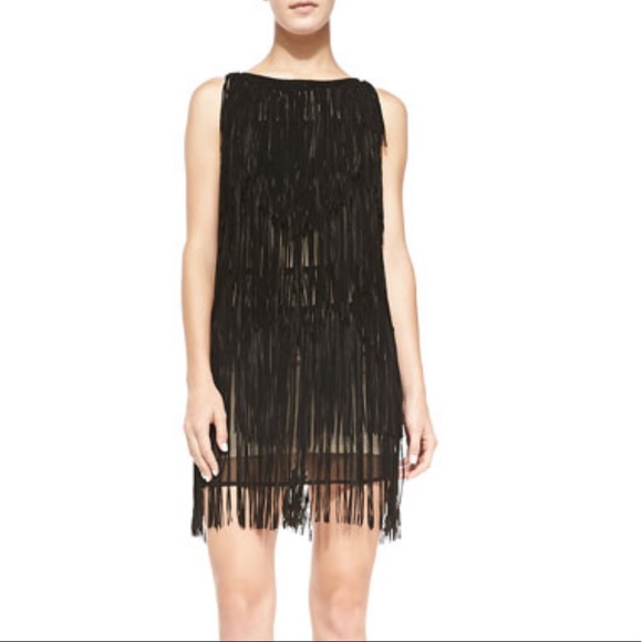 haute hippie fringe dress